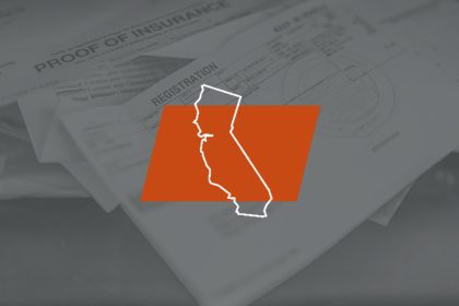 California motorcycle registration.